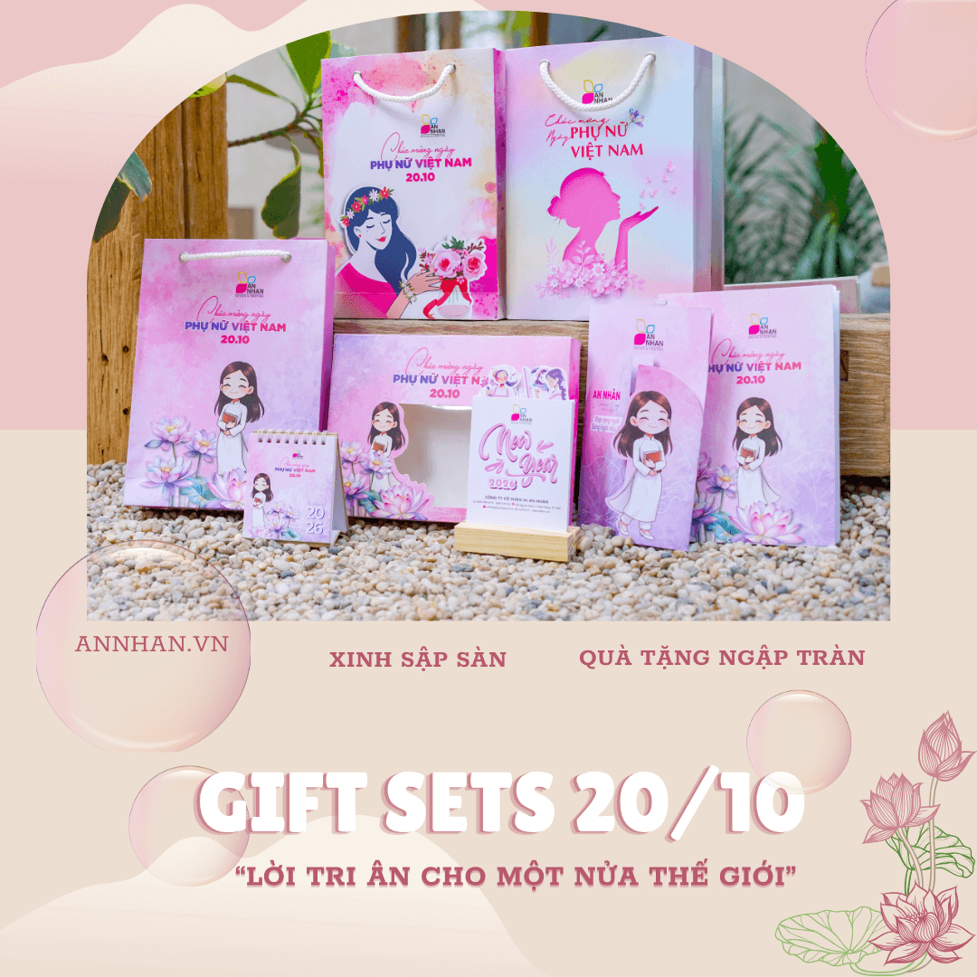 Set quà tặng 20/10 tri ân Phụ Nữ Việt Nam cùng In An Nhân